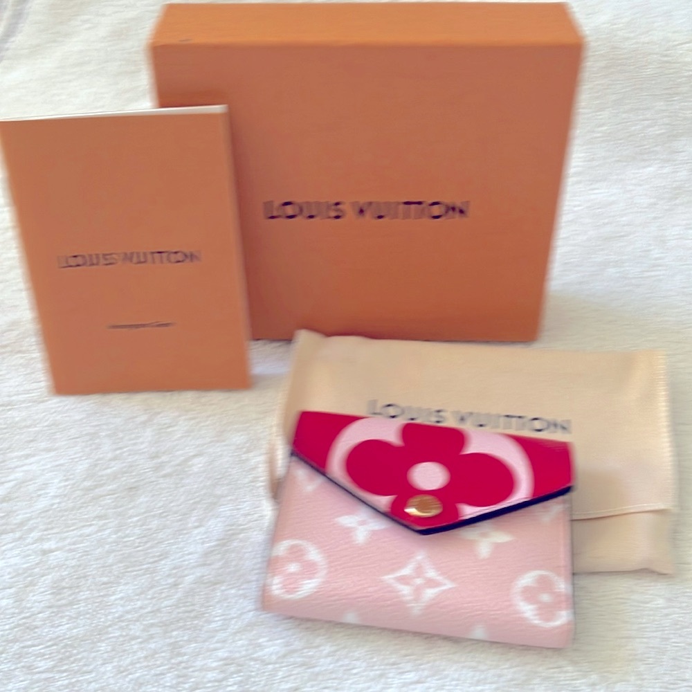 Louis Vuitton Pink and Red Monogram Wallet